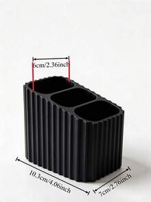 1/2/3pcs Remote Control Storage Box, Wavy Design, Living Room Coffee Table Decor, Bedroom Bedside Storage, Suitable For Home Storage Enthusiasts, Makeup Brush Holder, New Year, Housewarming Gift, Thanksgiving, Christmas, Halloween - Multicolor - View 9