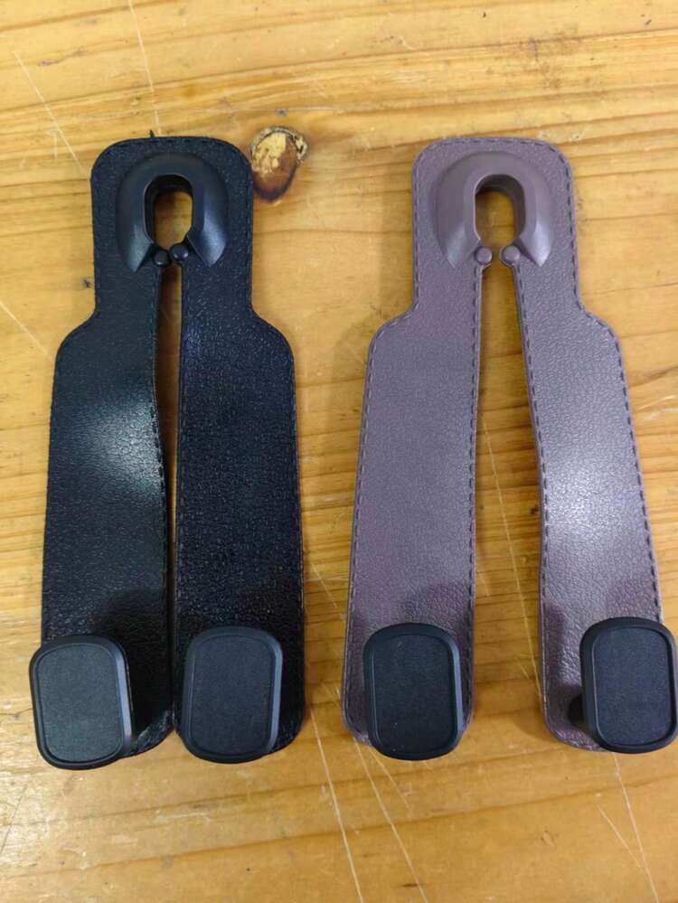 1pc Universal Car Seat Storage Hook, Fits All Car Models, Fashionable Minimalist Double Folding Design, Sturdy And Durable, Easy Installation, Headrest Bag And Clothing Hook, Multi-Functional Car Storage Hook, Father's Day Gift - View 12