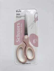 1pc 6.5 Inch (16.5cm) Multi-Purpose Stainless Steel Scissors, Suitable For School, Office And Home, Durable And Portable, Multi-Function Craft And Paper Cutting Tool, Comfortable Handle - Single Piece - View 13