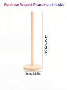 Modern Bamboo Paper Towel Holder - Self-Adhesive Countertop Storage Rack With Wooden Support, Space-Saving For Kitchen And Bathroom, Suitable For Kitchen Paper Towels And Regular Paper Towels, Practical Countertop Accessory - View 5