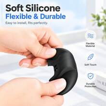 For Insta360 X6 PULUZ Silicone Protective Lens Cover (Black) - View 3