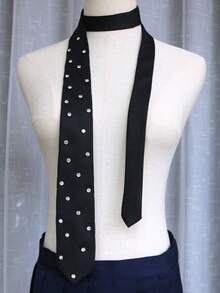 1pc Shiny Handmade Unisex Necktie, Suitable For Casual, Party, Gift, Streetwear - Multicolor - View 13