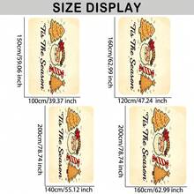 1pc Christmas Letter Print Living Room Floor Mat, Non-Slip Carpet, Bedroom Bedside Living Room Sofa Atmosphere Foot Mat, Multiple Sizes Available - Multicolor - View 6