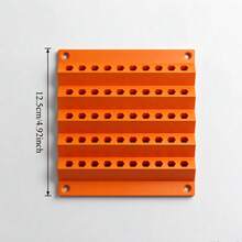 Wall-Mounted Drill Bit Storage Rack, Multi-Layer Wall-Mounted Hex Drill Bit Holder, Large Capacity Anti-Clogging Drill Bit Storage Organizer, Suitable For Screwdriver Bits And Drill Bits, Workshop Garage Tool Storage Organizer - A - View 8