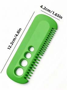 1pc Vanilla Leaf Stripper, Vegetable Leaf Remover, Portable Dual-Use Camping Kitchen Tool - Green - View 2