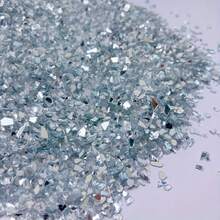 100/200g Silver Glass Shards, Fine Particle Shape With Shiny Silver Texture, Fine Particles With Built-In Sparkling Reflective Effect, Polished To Reduce Sharpness, Suitable For Resin Filling, Photo Frame Inlay, Handmade Micro Landscape Decoration, Scattering And Embellishing To Enhance Work Exquisiteness, Compatible With Various Handmade Decoration, Scene Setting And Creative DIY Scenarios - YSBLSX - View 6