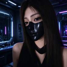 1/3Pcs Cyberpunk Bionic Half-Face Mask, Mechanical Tech Mask, Halloween Cosplay Masquerade Unisex Costume Prop - Multicolor - View 4