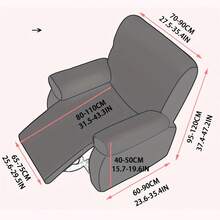 1 bộ bọc ghế sofa bằng nỉ polar co giãn họa tiết jacquard kẻ sọc, bảo vệ sofa dùng cho mọi mùa cho phòng khách và phòng ngủ, có sẵn cho ghế 1/2/3 chỗ - màu xanh lá - Xem 7