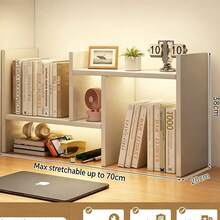 Minimalist Dorm Desk Organizer Simple Bookshelf Desk Storage Rack Multi-Layer Display Shelf For Students - Multicolor - View 6
