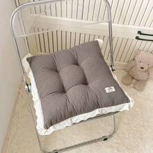 1-Pack Cotton Lace Edge Cushions, Dining Chair Pad, Buttock Cushion, Square Floor Pad - Multicolor - View 12