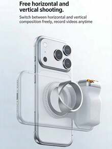 Wireless Shutter Phone Camera Handle, Magnetic Ergonomic Handle With Detachable Remote, 1/4" Tripod Thread, Portable Stabilizer, Compatible With IPhone And Android, Suitable For Vlog, Travel, Photography, Video, Compact Selfie Stand And Photography Equipment - one-size - View 8