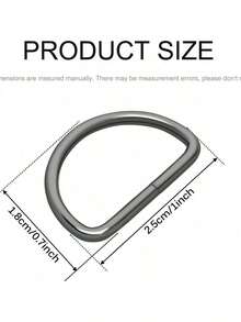 30 Ring Logam Bentuk D untuk Proyek Menjahit - Ideal untuk Dompet, Tas, Kerah, dan Lainnya; Aksesori Kerajinan DIY, Cocok untuk Semua Musim - Satu Ukuran - View 2