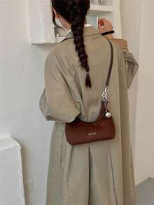 2026 Autumn New Minimalist Casual Solid Color Large Capacity Shoulder Bag Highly Attractive Versatile Women's Shoulder Bag - Coffee - View 5