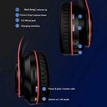 Wireless Over-Ear Headphones, Jerry 5.0, Long Battery Life, Suitable For Computer/Phone, Music/Gaming Wireless Headphones, Great Gift For Friends - View 8