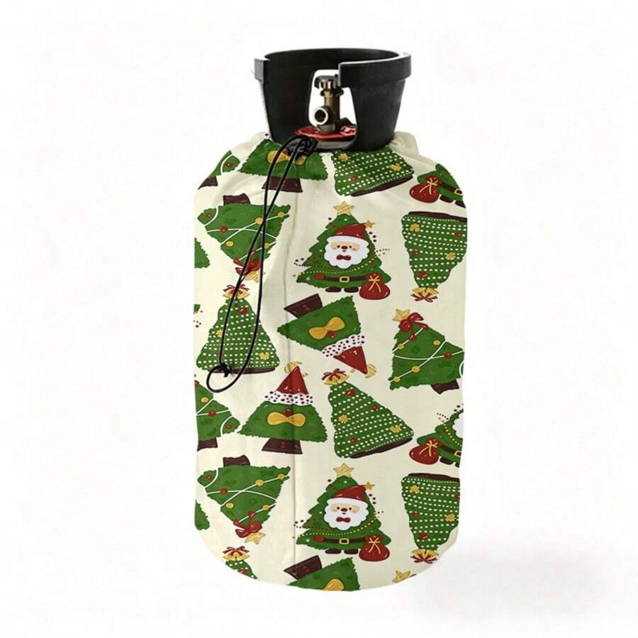 1pc Gas Cylinder Dust Cover, Anti-Stain Anti-Oil, Small Propane Tank Cover, Gas Cylinder Cover, Decorated With Various Patterns And Designs - Full Coverage - View 1