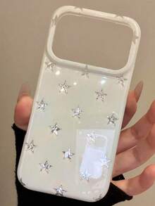 Silver Star Phone Case For 17 Pro Max, New 16/15/14/13/12 - White - View 4