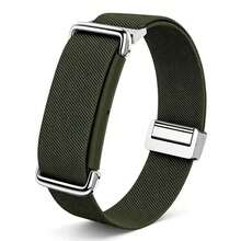 1pc Adjustable Diagonal Woven Band, Suitable For Air, Soft Breathable Nylon Replacement Wristband With Metal Buckle - For  Air - View 10