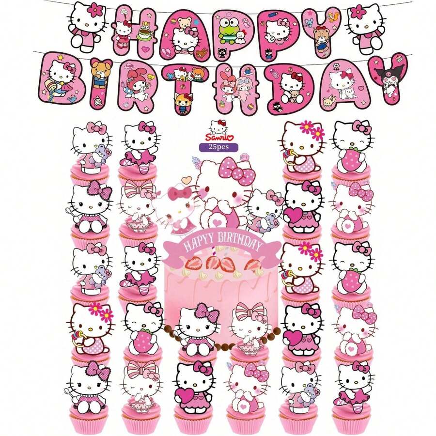 Cake Toppers And Decoration Sticks, Birthday Cake Decorations, Children's Birthday Cake Accessories - Perfect For Birthday Parties, Theme Parties, Back To School Parties, Graduation Parties, Holiday Parties And Christmas - Multicolor - View 1
