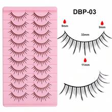 10 Pairs C-Curl Fox-Style Manga Anime Eyelashes, 0.04mm Thickness ...