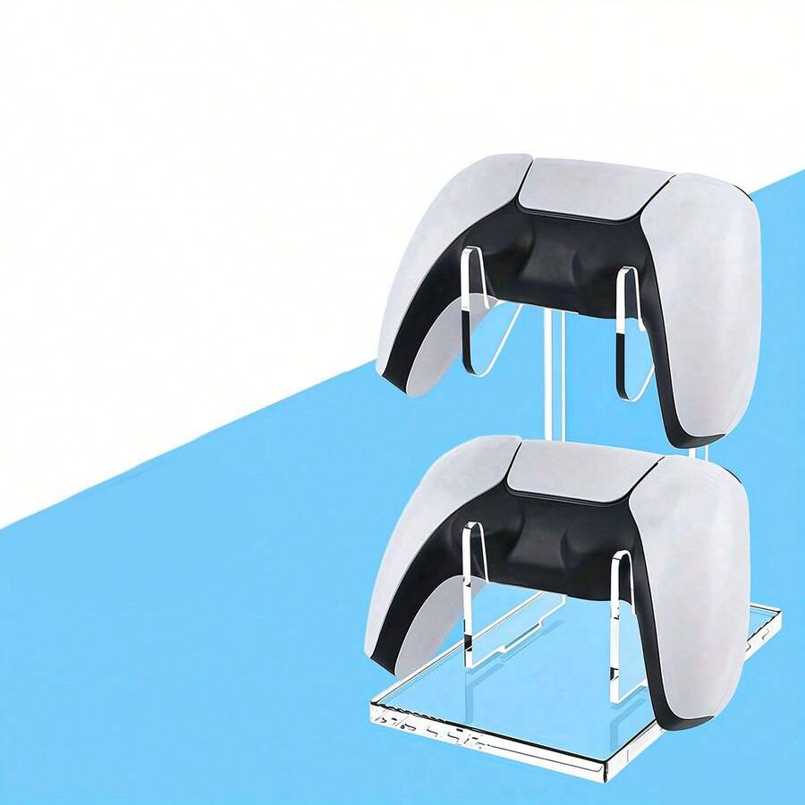 1PC Universal, Storage Rack, Headphone Stand, Transparent Acrylic Stand, Detachable Stand, Desktop Display Stand, Compatible With PS4/Switch Game Controllers, Gaming Headphones - Clear - View 1