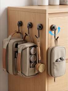 Strong Magnetic Hooks, No-Drill Refrigerator Fridge Hooks For Hanging Keys Towels Utensils, Silver Kitchen Organizer, Multi-Pack - Multicolor - View 6