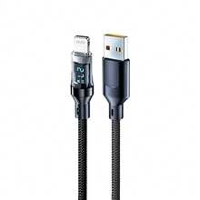 1-2 sợi cáp sạc nhanh 120W hiển thị số, có màn hình hiển thị sạc, USB sang Type-C/Lightning, tương thích với iPhone 18/17/16 Pro Max/15 Pro/Pro, tương thích với dòng , tương thích với điện thoại/máy tính bảng/laptop/tai nghe và nhiều thiết bị khác - Nhiều màu - Xem 7