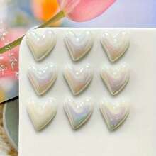 5pcs/10pcs Heart-Shaped Glitter Fridge Magnets, Cute Decorative Magnets, Personalized Refrigerator Magnets, Suitable For Kitchen, Office, Whiteboard, Storage Cabinet, Dishwasher, Kitchen Decor, Home Decor, Holiday Gift, Kitchen Accessories - Multicolor - View 1