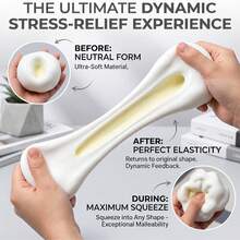 6CM Large Slush Stress Ball, ASMR Sound Effect Stress Relief Fingertip Toy, Moldable Stress Ball, Sensory Wobble Squeeze Ball For Decompression, Shaping Ball With Stress Release Function, Birthday Gift, Christmas Gift, Holiday Gift, Perfect Gift - Multicolor - View 10