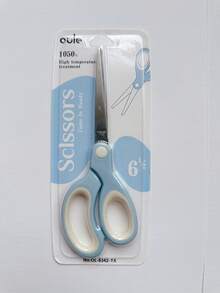 1pc 6.5 Inch (16.5cm) Multi-Purpose Stainless Steel Scissors, Suitable For School, Office And Home, Durable And Portable, Multi-Function Craft And Paper Cutting Tool, Comfortable Handle - Single Piece - View 9
