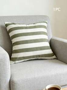 1pc Decorative Throw Pillow Cover, Hidden Zipper Design, Suitable For Living Room, Dining Room And Bedroom Decor, Soft And Comfortable, Minimalist Style - Multicolor - View 2
