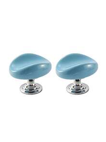 Single-Hole Imitation Pebble-Colored Ceramic Handle, Suitable For Various Furniture's Wardrobe Door Handles, Drawer Cabinet Door Handles, And Home Decorations. - single hole - View 9