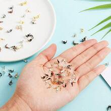 200/500 cái khóa nối, phù hợp làm đầu bấm hạt nối cho dây xích bi kim loại, phụ kiện làm trang sức DIY - Cúc bấm - Xem 5