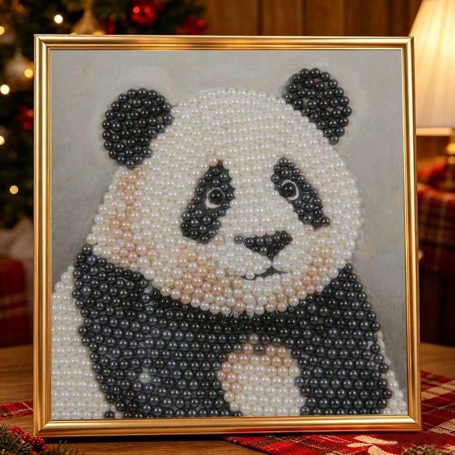 DIY Pearl Art Diamond Painting Kit, Panda Pattern, Includes Round ...