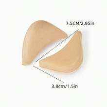 Thick Padded Foam Shoe Toe Inserts, Heel Grip, Size Adjuster For Pointed Toe High Heels - Beige - View 2