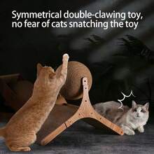 Vertical Ferris Wheel Cat Scratching Ball, Durable Sisal Cat Scratching Board, Boredom Relief Cat Toy, Self-Entertainment Chewing And Scratching Toy, Suitable For Indoor Cats Daily Home Pet Supplies - Cat Scratch Ball - View 10