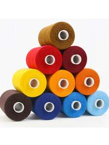 910m*6 Rollos/Set Hilo para Coser a Mano 402 Hilo de Poliéster Colorido Juego de Hilo para Coser a Mano DIY para Uso Doméstico - 910 metros * 6 rollos/juego de cables - Ver 4