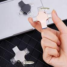 Flash Drive USB 4-in-1 2TB, Memory Stick, Penyimpanan Eksternal, Kompatibel dengan Ponsel/iPod/Komputer/iOS dan Android/PC - View 8