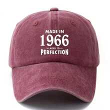 1pc Vintage 1966 Printed Baseball Cap, American Street Style Soft Crown Hat, Digital Street Polyester Fiber Printed Windproof Warm UV-Protection Decorative Baseball Hat For All Seasons - Multi-color - View 4
