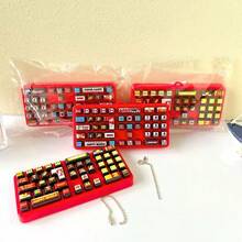 1pc Creative 43-Key Mini Keyboard Stress Relief Toy Pendant, Realistic Button Press Bubble Pop, Comes With Bead Chain For Backpack/Bag, Compact And Portable, Fun Pattern Design, Relieves Anxiety, Toy For Students, Novel Holiday Gift, Random Style - Multicolor - View 8