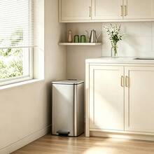 SONGMICS Trash Cans - Silver - View 1