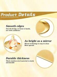 6pcs/3pcs/1pc Oval Metal Jewelry Tray - Multi-Functional Stainless Steel Cosmetic Storage Box, Jewelry Organizer, Fragrance And Makeup Rack, Elegant Sponge Soap Bathroom Accessory, Home Decor, Bathroom Accessory Storage Box, Fashion Decorative Tray For Vanity Display, Aromatherapy Candle Holder Tray - Multicolor - View 2