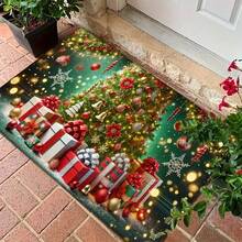 1pc Christmas Door Mat - Machine Washable, Non-Slip, Fade-Resistant Polyester Door Mat - Holiday Low Pile Rug, Flat Weave Carpet, Suitable For Bedroom, Hallway, Kitchen, Bathroom, Entrance - Home, Room And Christmas Decor - B - View 5