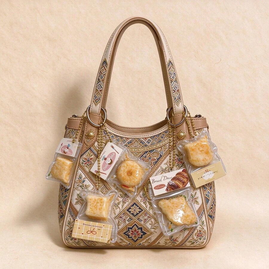 1 buah Ornamen Pereda Stres Berbentuk Donat Realistis yang Dapat Diremas, Gantungan Tas Dekoratif, Dekorasi Koleksi Meja, Cocok untuk Hadiah Pesta Ulang Tahun dan Liburan, Header Kartu Acak - MultiWarna - View 1