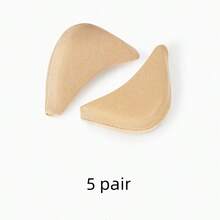 Thick Padded Foam Shoe Toe Inserts, Heel Grip, Size Adjuster For Pointed Toe High Heels - Beige - View 8