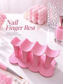1pc Nail Finger Support Stand, 4-Slot Cloud Shaped Nail Finger Support, Stable Nail Support For Precise Nail Painting, Reusable Nail Finger Support And Home Nail DIY Hand Support Tool - Multicolor - View 9