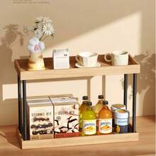 New Kitchen Shelf: Multi-Functional Storage Rack For Home Countertops, Narrow Design With Versatile Spice And Condiment Holder For Oil, Salt, Sauce, And Vinegar. - View 6