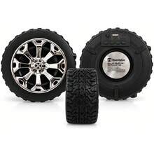 Bocina Portátil en Forma de Llanta Handeluc RFR-338 de 3 Pulgadas, Altavoz Bluetooth Inalámbrico con Radio FM, Reproductor USB, Sonido HD, Función TWS para Conectar Dos Bocinas, Bocina para Celular, Música, Fiestas y Reuniones - Ver 3
