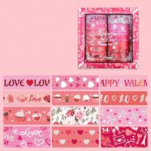 1 Set Valentine's Day Washi Tape Set Creative Gold Foil Heart Element Planner Decoration Collage - Multicolor - View 4