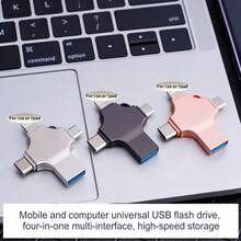 Flash Drive USB 4-in-1 2TB, Memory Stick, Penyimpanan Eksternal, Kompatibel dengan Ponsel/iPod/Komputer/iOS dan Android/PC - View 9