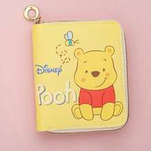 1pc Disney New Bear & Mickey Mouse Short Trifold Wallet Card Holder Coin Purse Multi-Slot Money Clip - Multicolor - View 15
